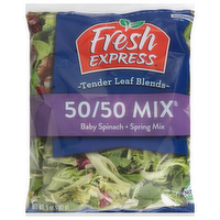 Fresh Express 50-50 Mix Baby Spinach & Spring Greens, 5 Ounce