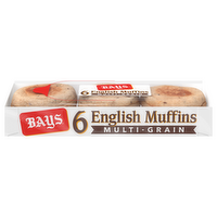 Bays Multi-Grain English Muffins, 6 Each