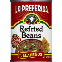 La Preferida Refried Beans with Jalapenos, 16 Ounce