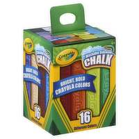 Crayola Washable Sidewalk Chalk Assorted Colors, 16 Each