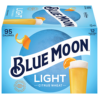 Blue Moon LightSky Citrus Wheat Beer, 12 Each