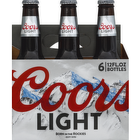 Coors Light Beer, 6 Each