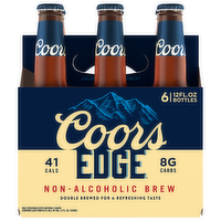 Coors Edge Non-Alcoholic Brew Beer, 6 Each