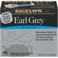 Bigelow Earl Grey Black Tea, 40 Each