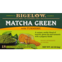 Bigelow Matcha Green Tea With Turmeric, 18 Each