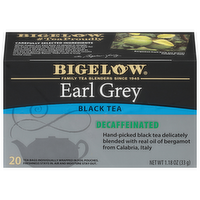 Bigelow Decaffeinated Earl Grey Black Tea, 20 Each