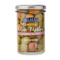 DeLallo Pitted Italian Olive Medley, 5.3 Ounce