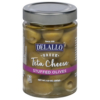 DeLallo Greek Feta Cheese Stuffed Olives, 9.9 Ounce