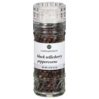 L&B Black Tellicherry Peppercorns Grinder, 2.1 Ounce