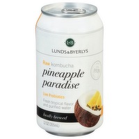 L&B Pineapple Paradise Raw Kombucha, 12 Ounce