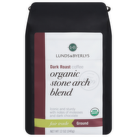 L&B Organic Ground Stone Arch Blend Coffee, 12 Ounce