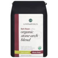 L&B Organic Whole Bean Stone Arch Blend Coffee, 12 Ounce