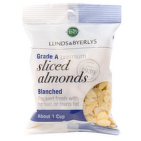 L&B Sliced Blanched Almonds, 4 Ounce