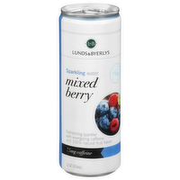 L&B Mixed Berry Caffeinated Sparkling Water, 12 Ounce
