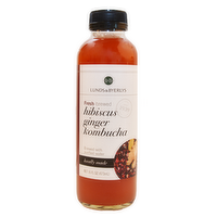 L&B Hibiscus Ginger Kombucha Drink, 16 Ounce