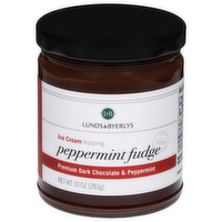 L&B Peppermint Fudge Ice Cream Topping, 10 Ounce