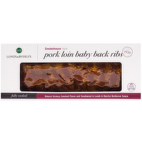 L&B Fully Cooked Pork Loin Back Ribs with Sauce, 2.25 Pound