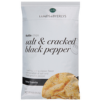 L&B Salt & Cracked Pepper Kettle Chips, 8 Ounce