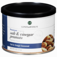 L&B Premium Virgina Salt & Vinegar Peanuts, 9 Ounce