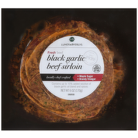 L&B Black Garlic Marinated Beef Sirloin Steak, 6 Ounce