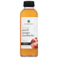 L&B Peach Mango Kombucha Drink, 16 Ounce