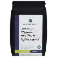 L&B Organic Ground Northern Lights Blend Coffee, 12 Ounce