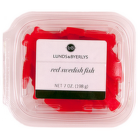 L&B Red Swedish Fish Candy, 7 Ounce