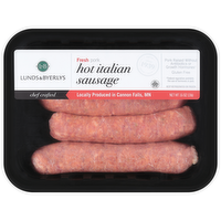 L&B Fresh All Natural Hot Italian Sausage Links, 16 Ounce