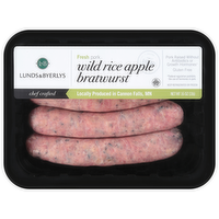 L&B Fresh All Natural Apple Wild Rice Bratwurst, 16 Ounce