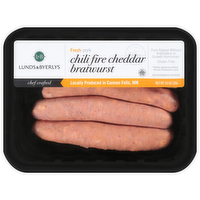 L&B Fresh All Natural Chili Fire Cheddar Bratwurst, 16 Ounce