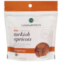 L&B Dried Unsweetened Turkish Apricots, 9 Ounce