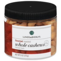 L&B Roasted Whole Cashews, 9 Ounce