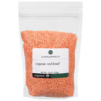 L&B Organic Red Lentils, 19 Ounce