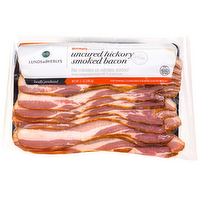 L&B Uncured Hickory Smoked Bacon, 12 Ounce