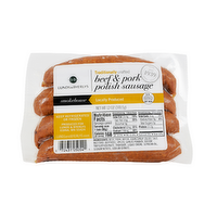 L&B Beef & Pork Polish Sausage, 12 Ounce