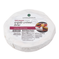 L&B Triple Creme Brie Cheese Wheel, 2 Pound