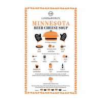 L&B Minnesota Beer Cheese Soup Recipe Towel, 1 Each