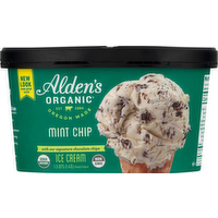 Alden's Organic Mint Chip Ice Cream, 48 Ounce