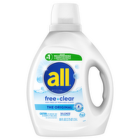 All Free Clear Liquid Laundry Detergent with Stain Lifters, 88 Ounce