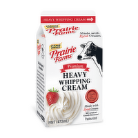 Prairie Farms Premium Heavy Whipping Cream, 16 Ounce