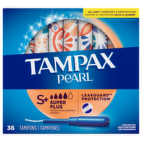 Tampax Pearl Super Plus Tampons, 36 Each