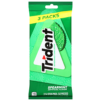 Trident Spearmint Sugar Free Gum, 3 Each