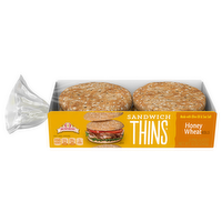 Brownberry Honey Wheat Sandwich Thins, 6 Each