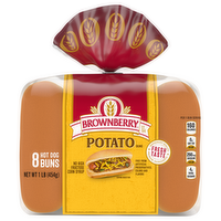 Brownberry Country Potato Hot Dog Buns, 8 Each