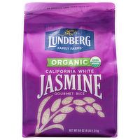 Lundberg Farms Organic White Jasmine Rice, 4 Pound