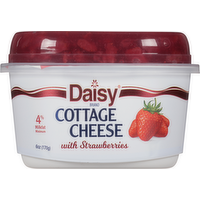 Daisy 4% Cottage Cheese with Strawberries, 6 Ounce