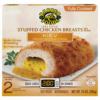 Barber Foods Kiev Breaded Stuffed Chicken Breasts, 10 Ounce