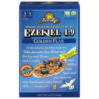 Food For Life Ezekiel 4:9 Golden Flax Sprouted Whole Grain Cereal, 16 Ounce