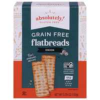 Absolutely Gluten Free Onion Grain Free Flatbread Crackers - Kosher for Passover, 5.29 Ounce