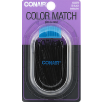 Conair Black Bobby Pins, 75 Each